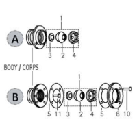 Carvin 43061803RG - IF Fitting Lock Ring (Grey)