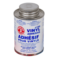 Adhésif vinylique #100, boîte de 4 oz seulement avec bouchon applicateur