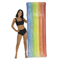 Pool Candy Rainbow Haze Deluxe 74 Inch Ride-On Pool Float