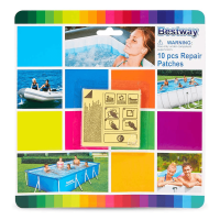Patch de réparation adhésif sous-marin Bestway (carré de 2,5 pouces)