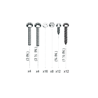 Kit de matériel pour les marches escamotables Oasis pour piscine creusée