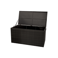 Black Outdoor Patio Storage Bench