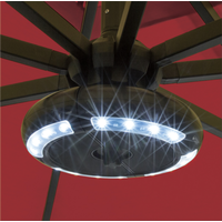 Luna Umbrella Light With Bluetooth Speaker (Black)