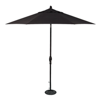 Parasol à inclinaison automatique de 9 pieds (noir/noir)