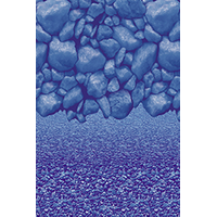 Boulder Bay Stream Stone 16 x 26 ft Oval Overlap Liner 48 / 52 / 54 inch