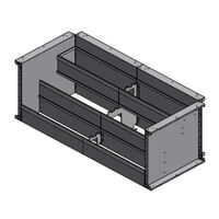 Marchepied en acier de 10 pieds à 3 marches et à dessus ouvert (avec coins à 90 degrés)