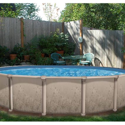 how many gallons in a 24 foot round above ground pool