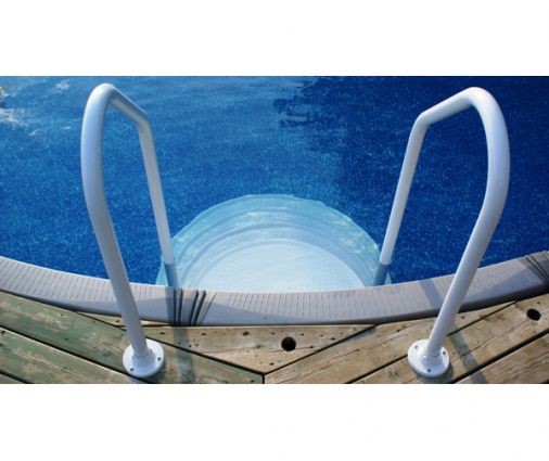 above ground drop in pool steps